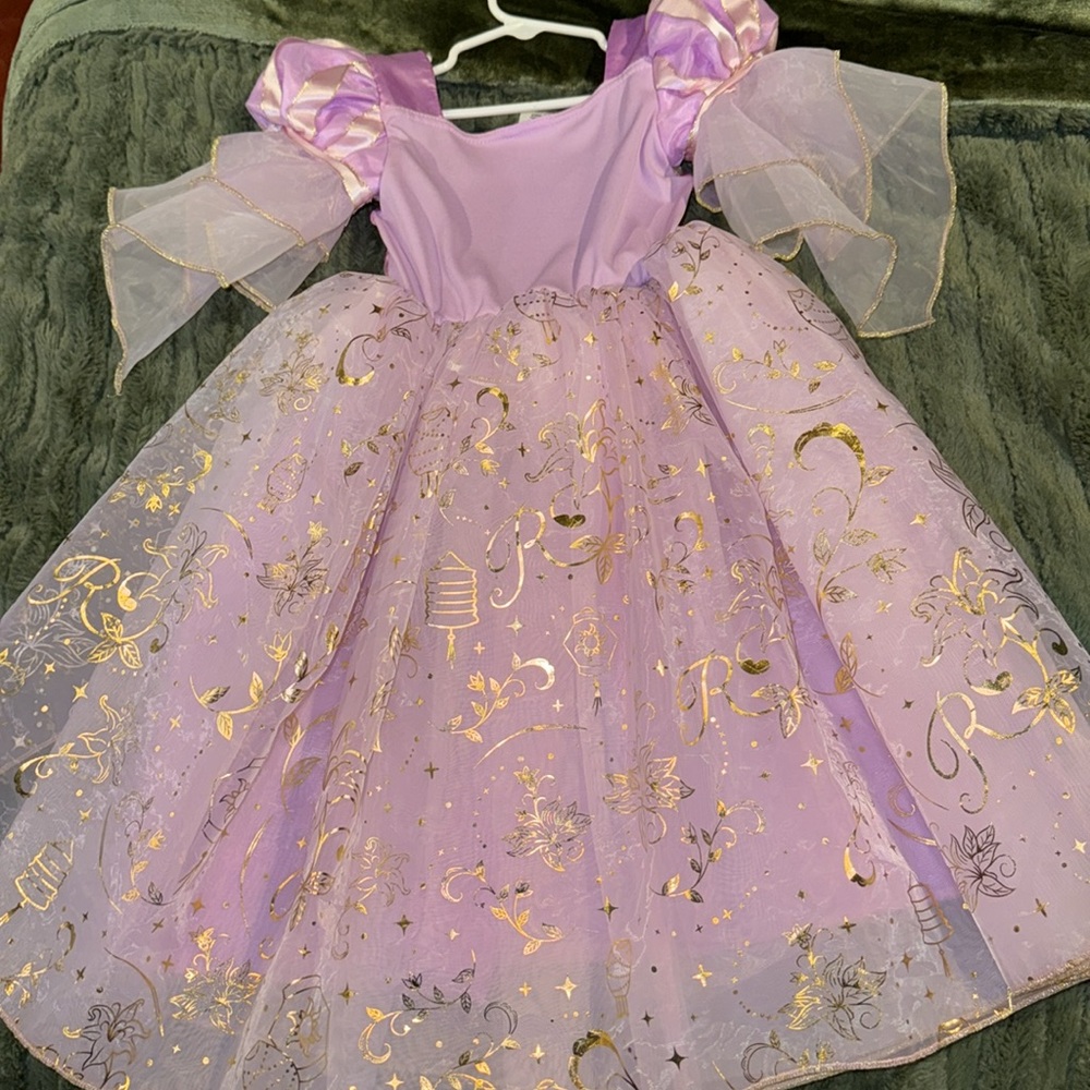 Rapunzel dress, including headband/crown - Picture 7 of 10